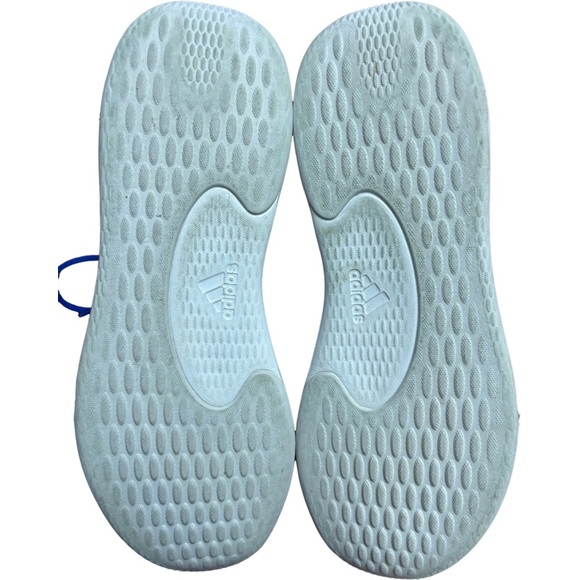 Adidas Women Size 8 Running Everyday Cloudfoam Pure SPW Shoes White/Orange/Red - Picture 5 of 7